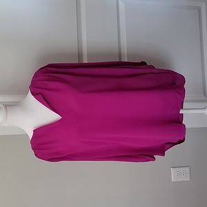 Pleione EUC XLG Fuschia 3/4 Sleeve Blouse